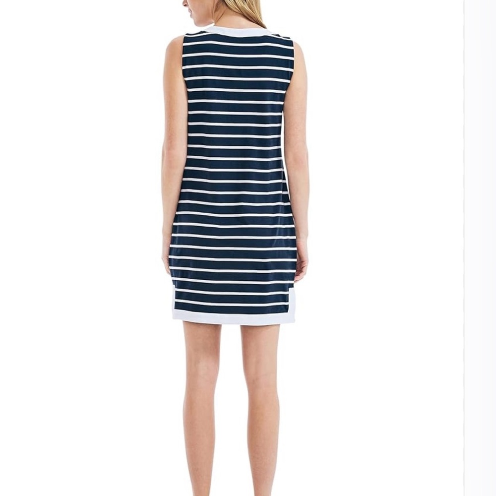 Nautica Women’s Breton Stripes Sleeveless 
V-Neck Dress - Picture 3 of 7